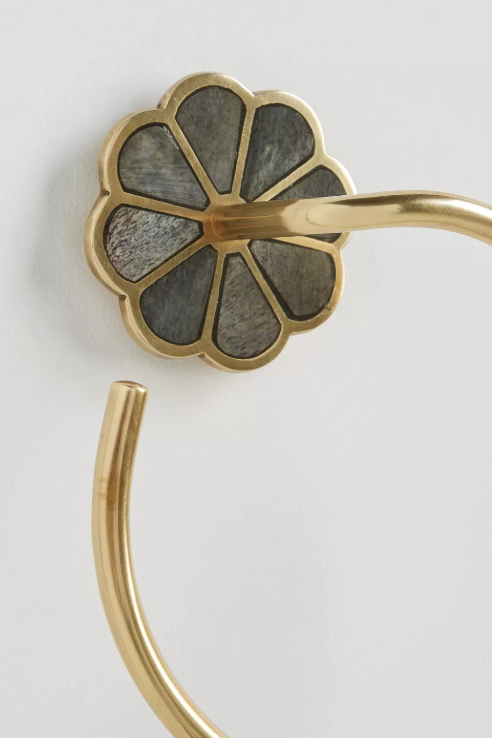 Botanist Bone & Brass Towel Ring - Photo 2