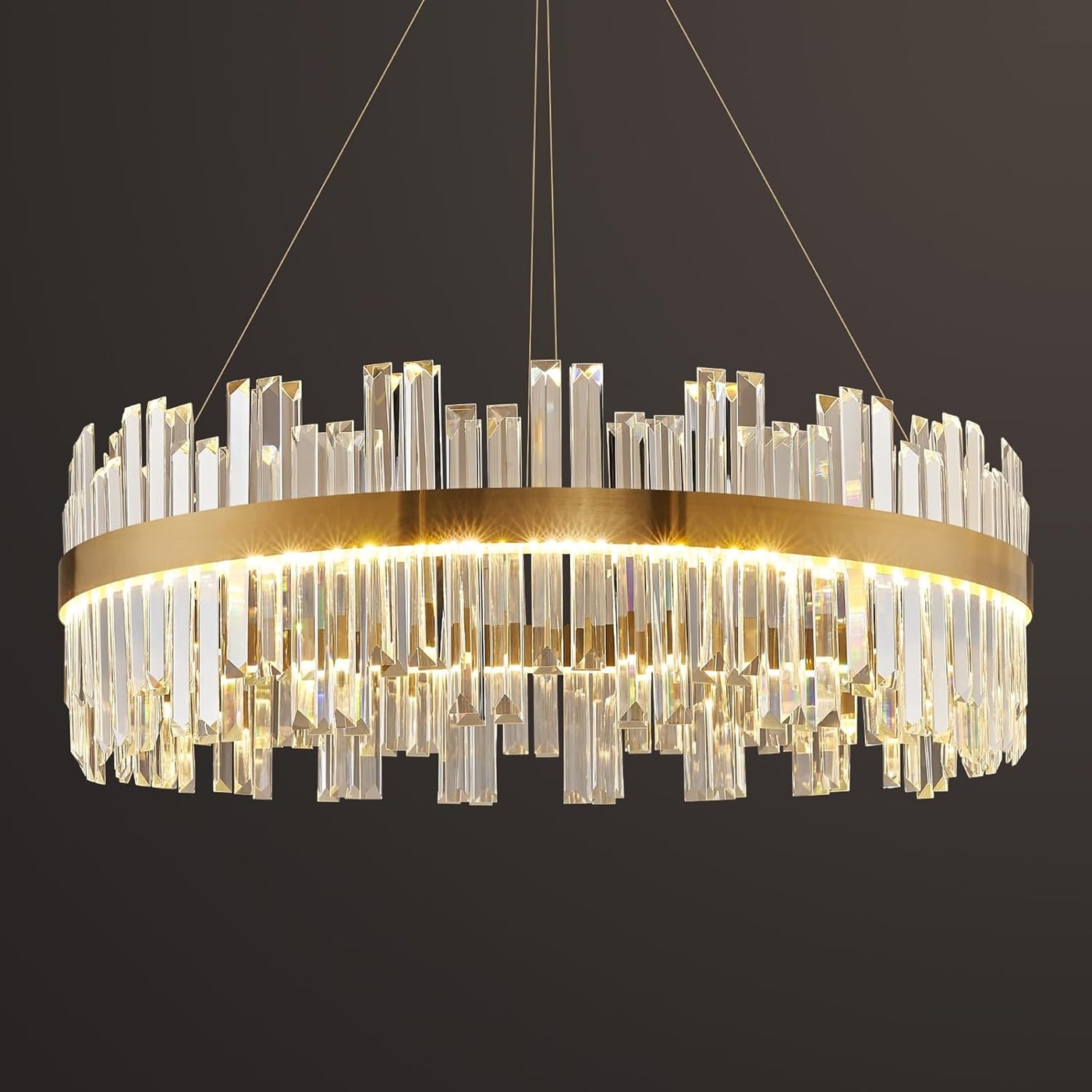 Modern Gold K9 Crystal LED Chandelier - Photo 3