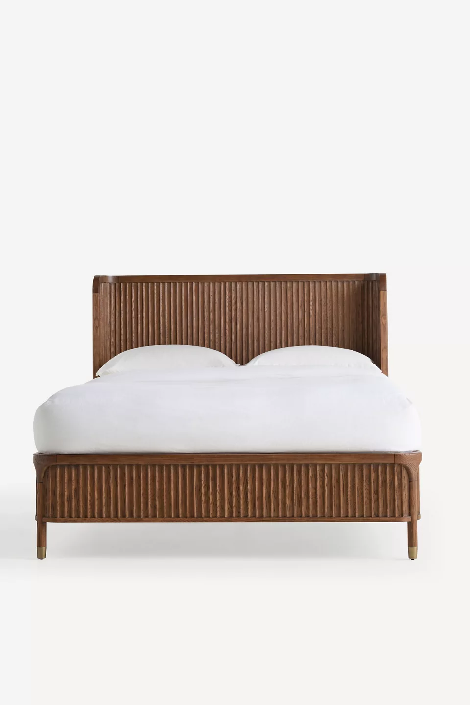 Isla Fluted Wood Bed - Photo 2
