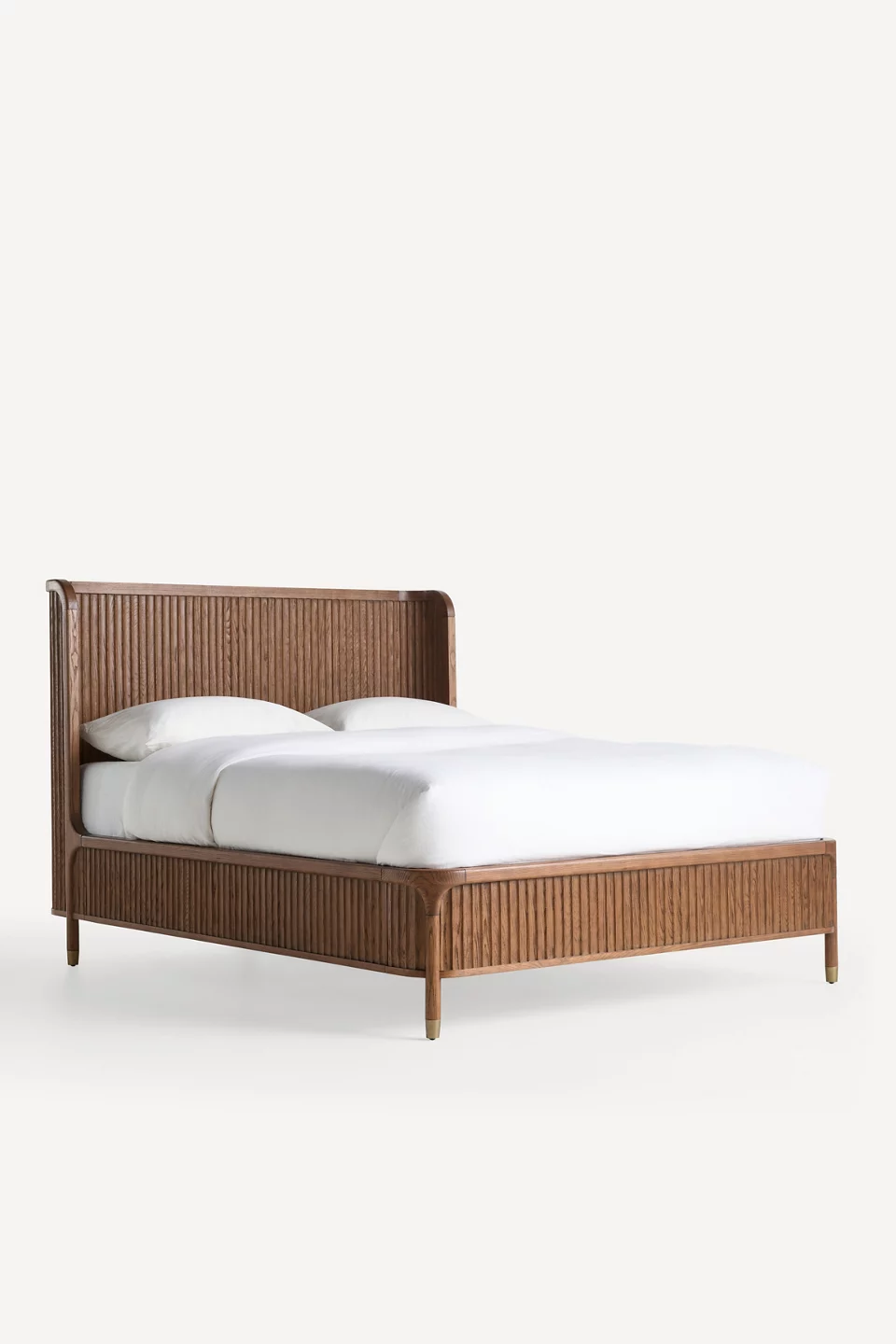 Isla Fluted Wood Bed - Photo 3