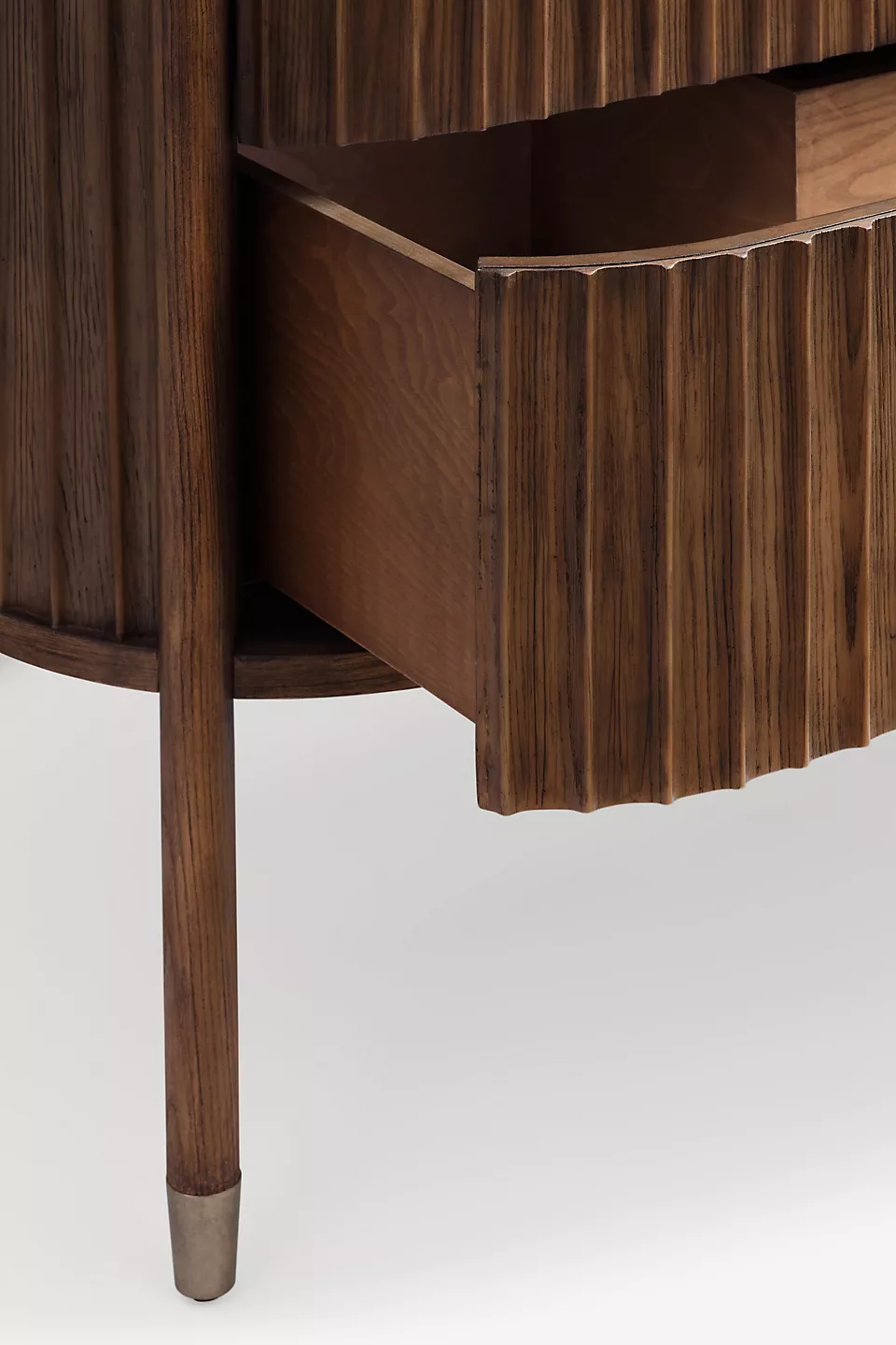 Isla Marble Top Fluted Wood Double Vanity - Photo 4