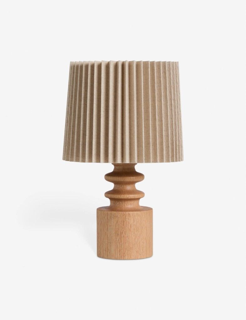 Joshi Pleated Shade Table Lamp - Natural