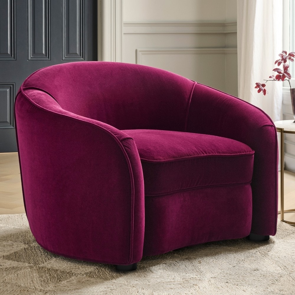 Matson Chair and a Half - Performance Velvet Plum