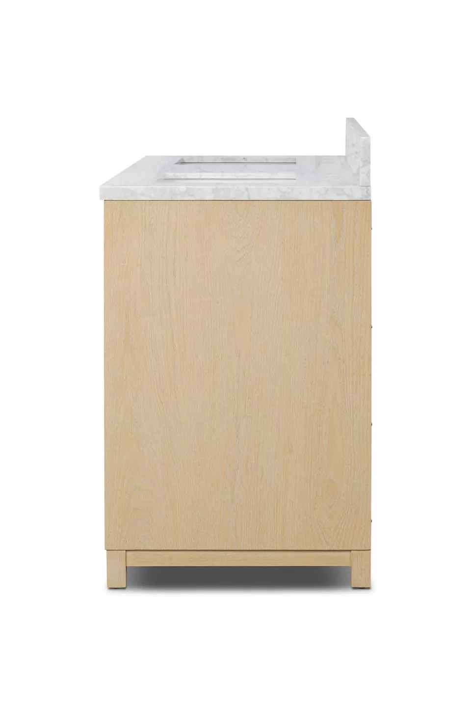 Millie Double Bathroom Vanity with Carrara Marble Top - Photo 4