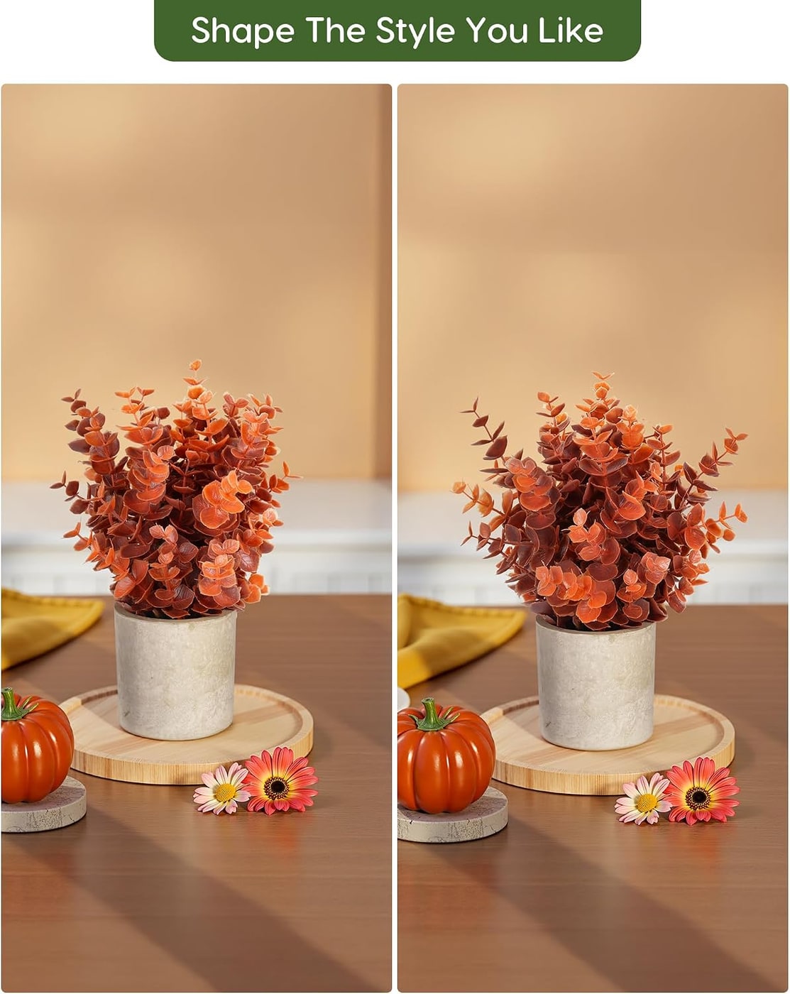 Small Potted Faux Eucalyptus Plant Pair - Photo 3