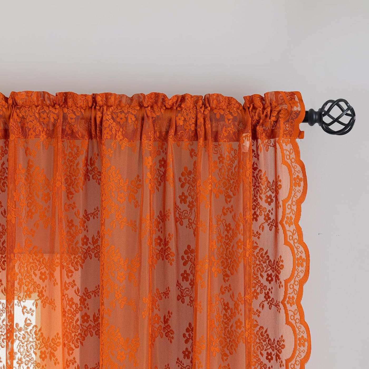 Vintage Lace Sheer Curtain Panels - Photo 2