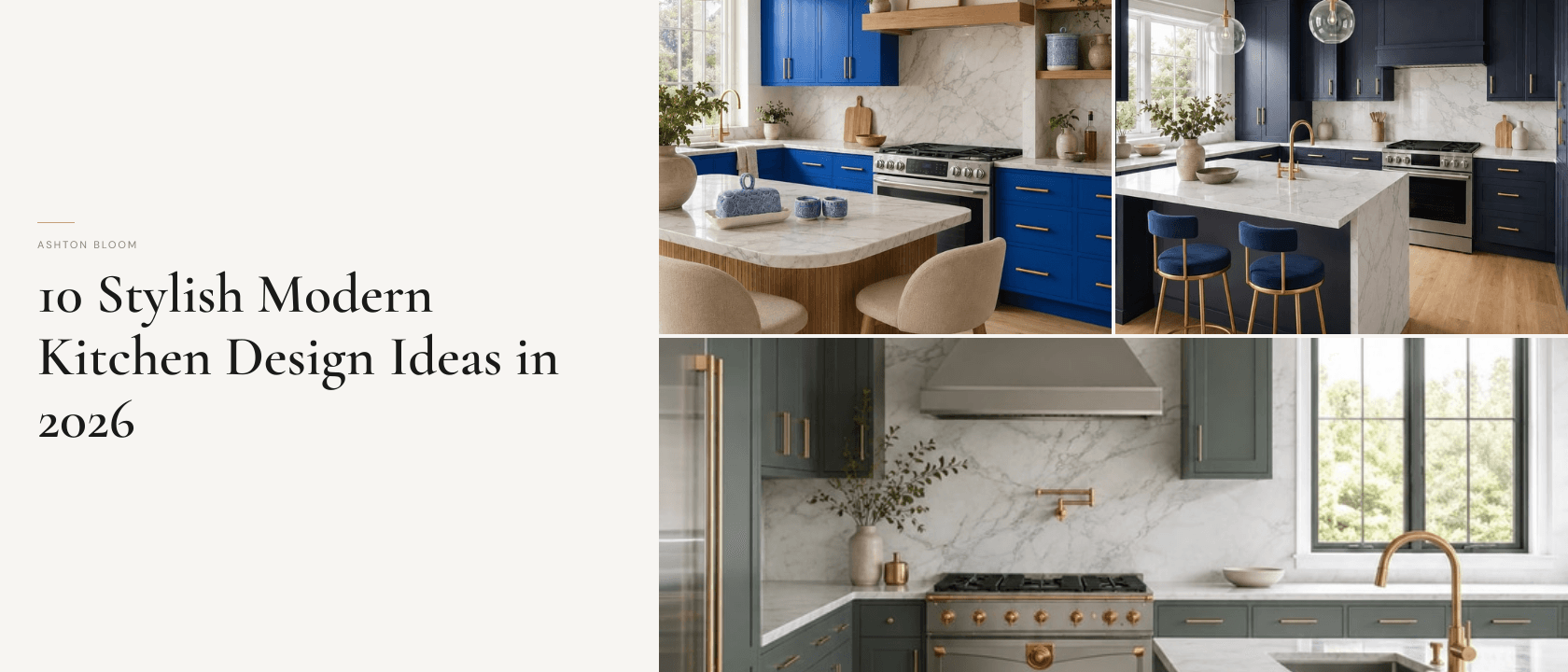 10 Stylish Modern Kitchen Design Ideas in 2026