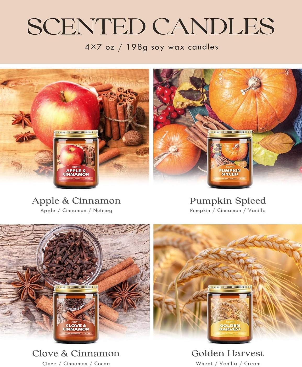 Autumn Soy Candle Gift Set - Photo 3