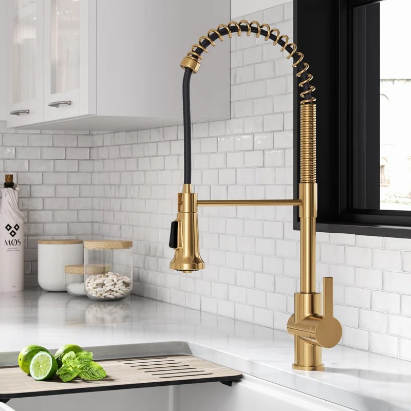 Britt Commercial-Style Pull-Down Kitchen Faucet - Photo 2
