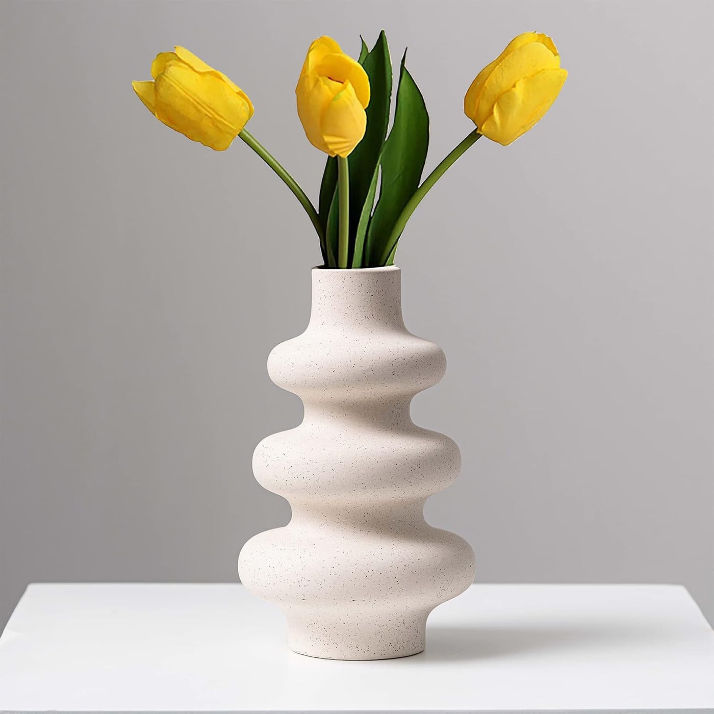 Bubble Ceramic Vase, 8.5 Inch Tall - Photo 2
