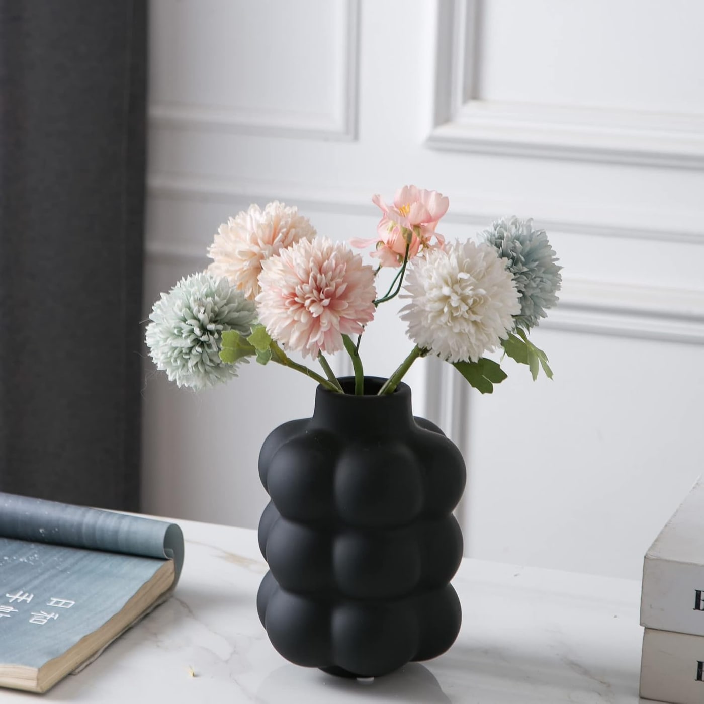 Bubble Ceramic Vase, 8.5 Inch Tall - Photo 3