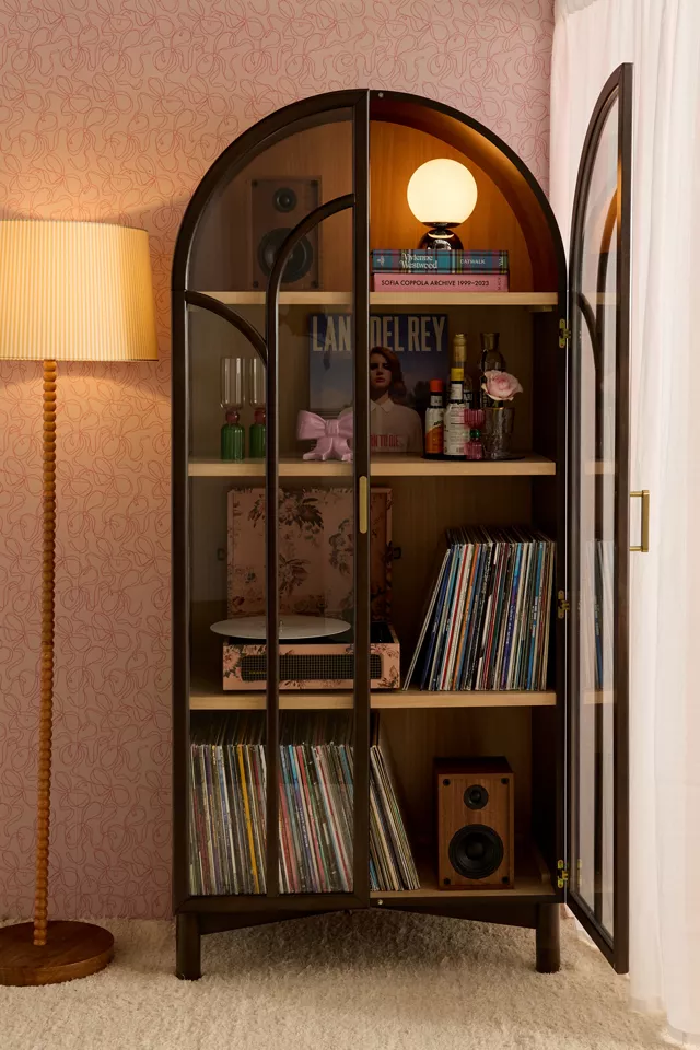 Camille Arched Glass Display Cabinet