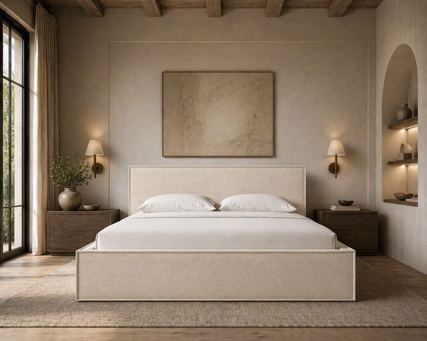 Cloud Frame Upholstered Platform Bed