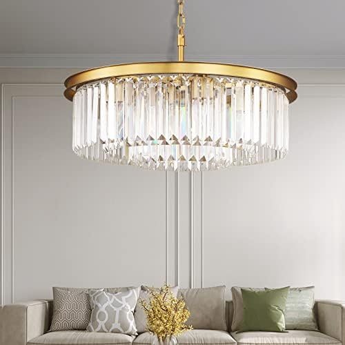 Three-Tier Crystal Mini Chandelier with Copper Finish - Photo 3
