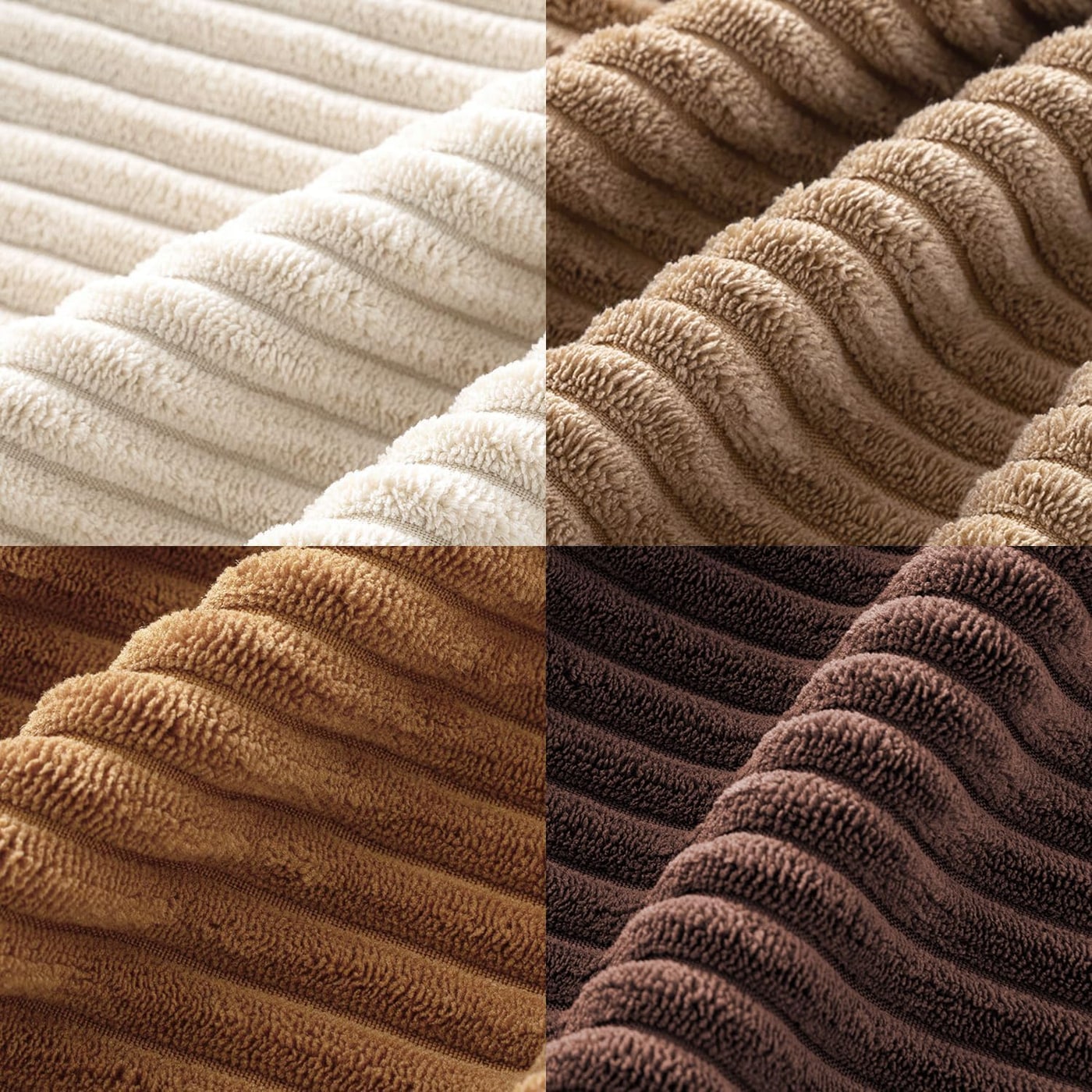 Corduroy Throw Pillow Covers, Set of 4 (18×18) - Photo 3