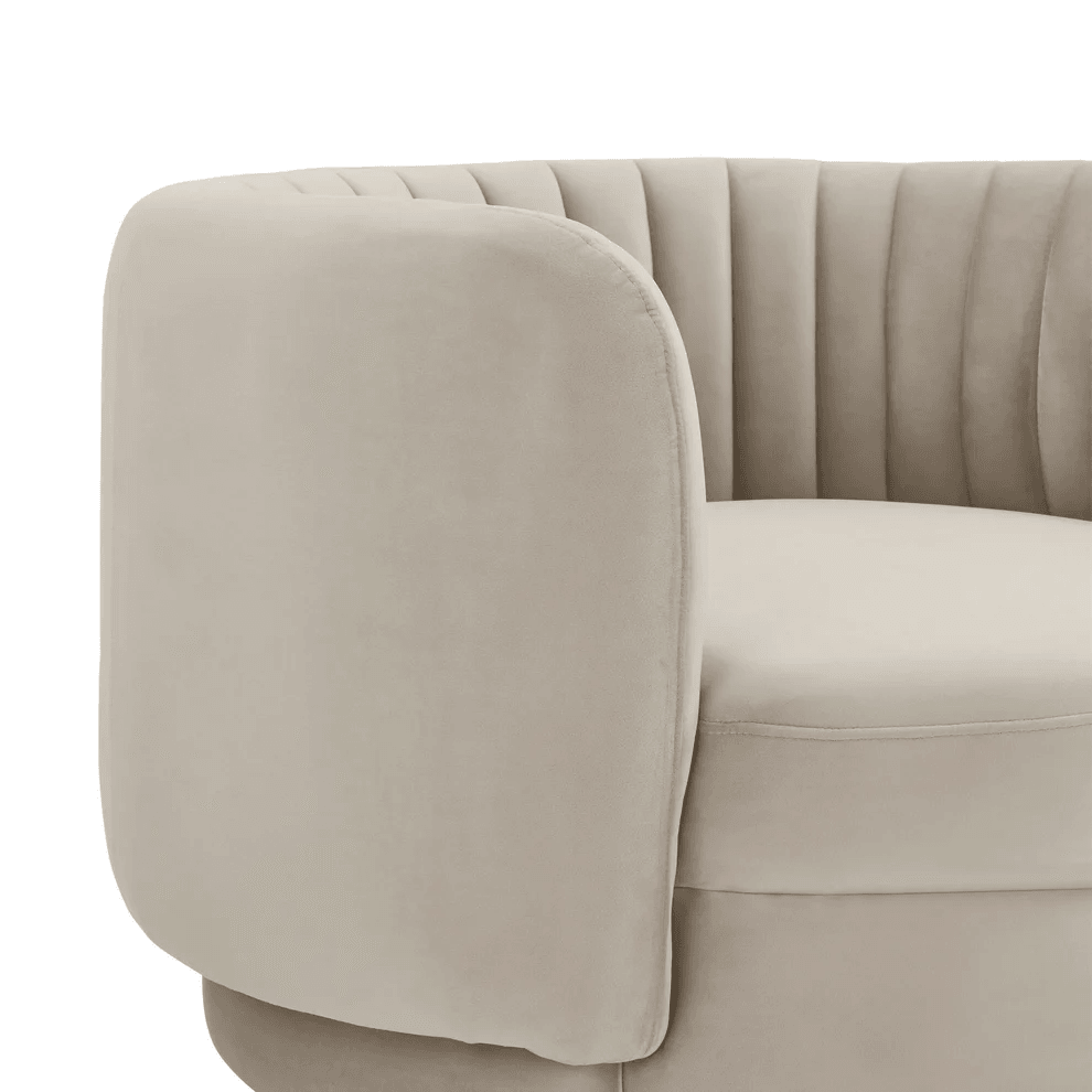 Davy Velvet Swivel Accent Chair - Photo 3