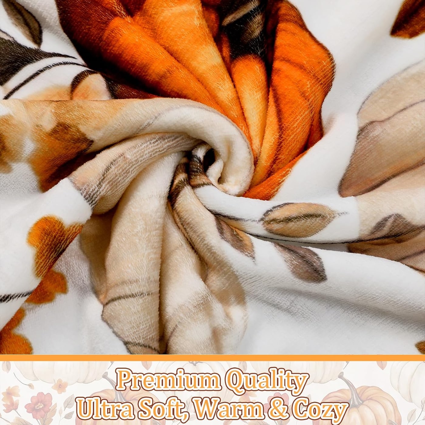 Autumn Flannel & Sherpa Throw Blanket - Photo 4