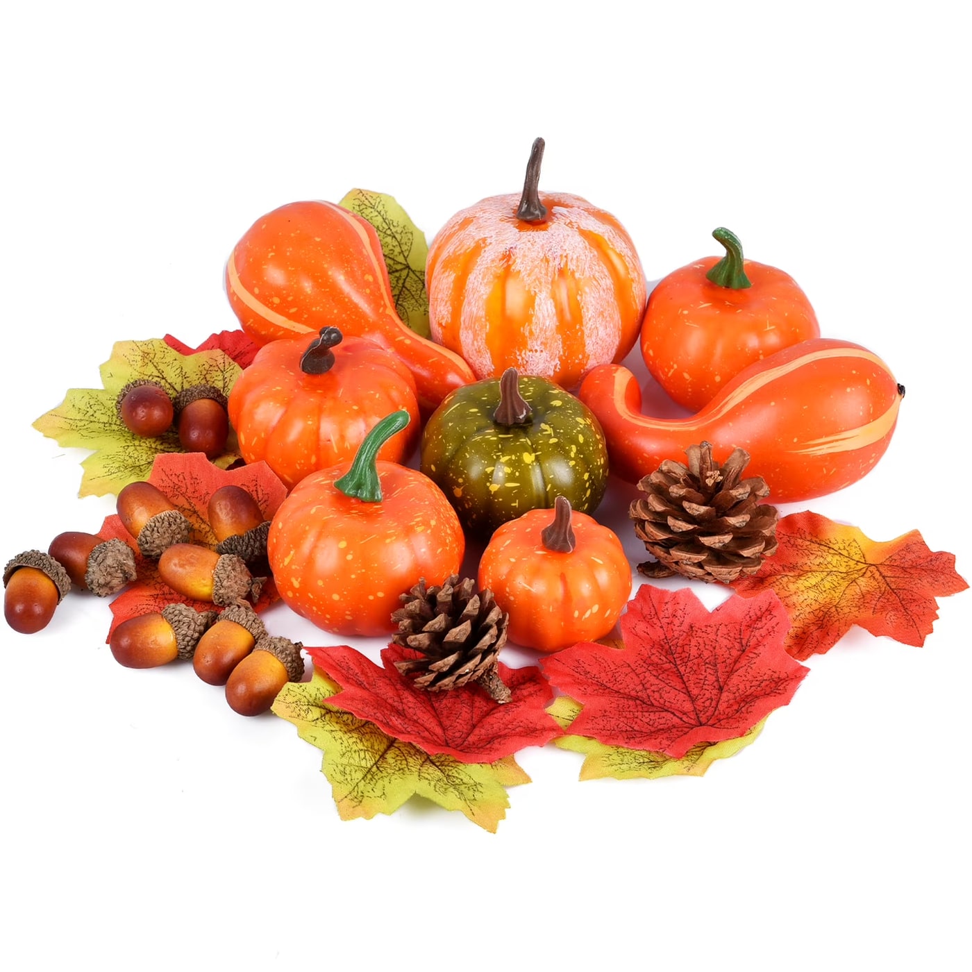 50-Piece Fall Pumpkin & Harvest Table Decor Set