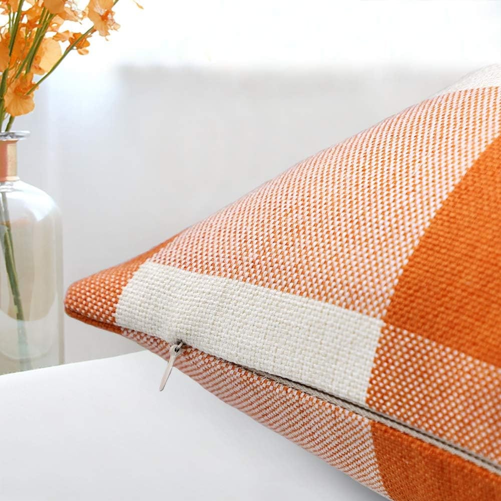 Buffalo Check Plaid Farmhouse Pillow Covers, 22" (Set of 2) - Photo 3