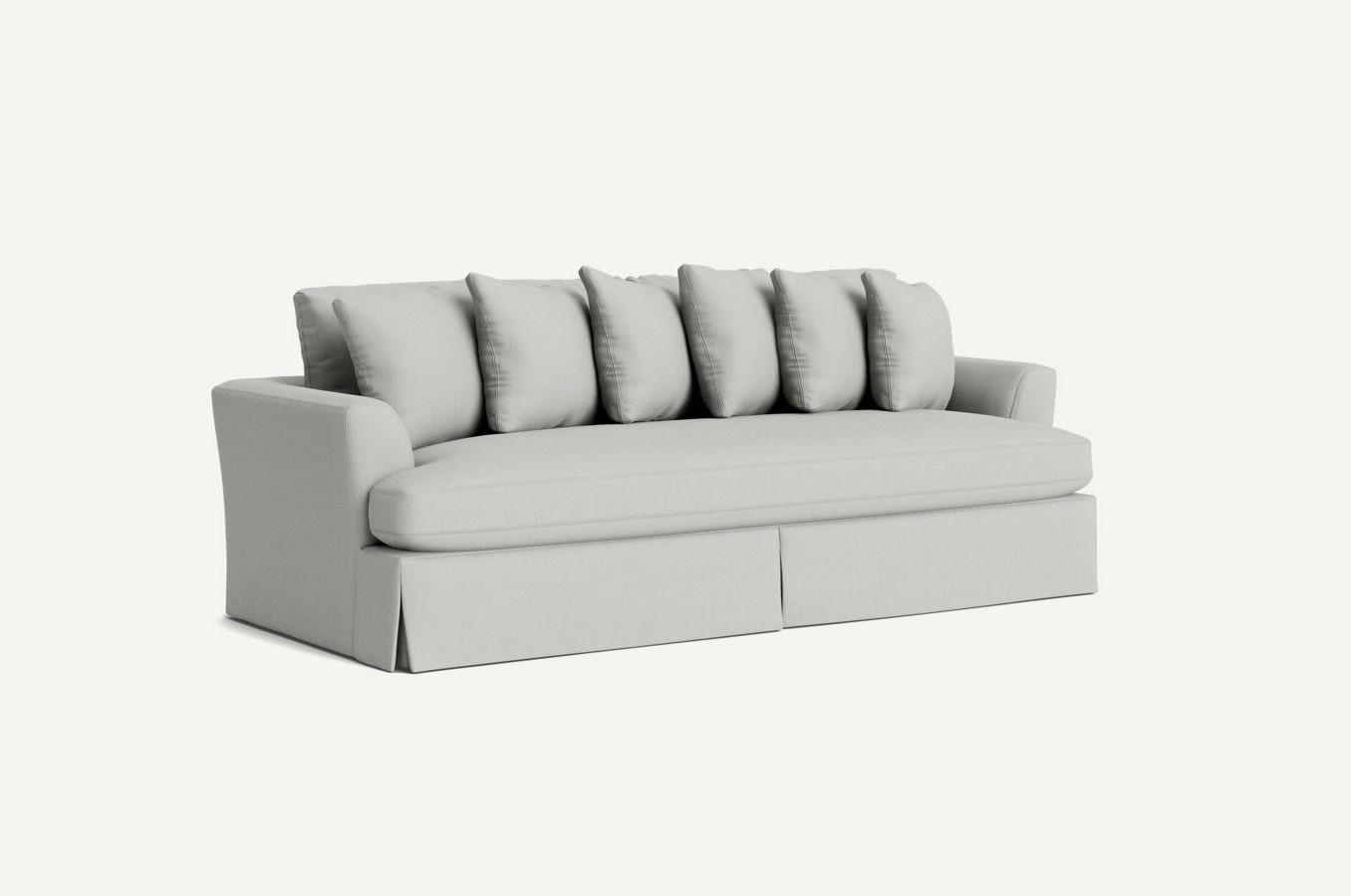Felicity Slipcover Sofa - Performance Piece-Dyed Weave in Stone