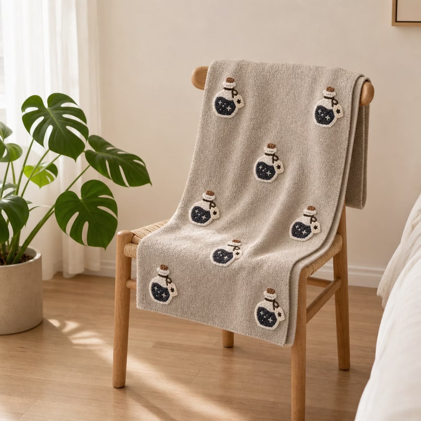 Festive Halloween Flannel Throw Blanket - Pattern 3