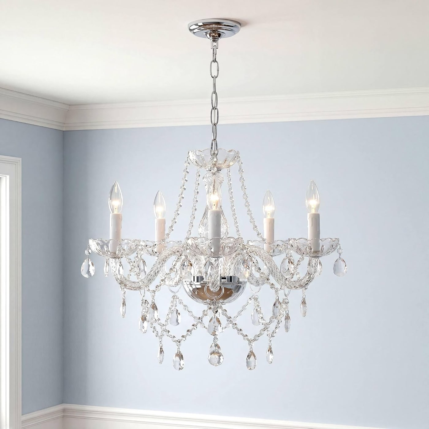 K9 Crystal Glass 5-Light Pendant Chandelier - Photo 2