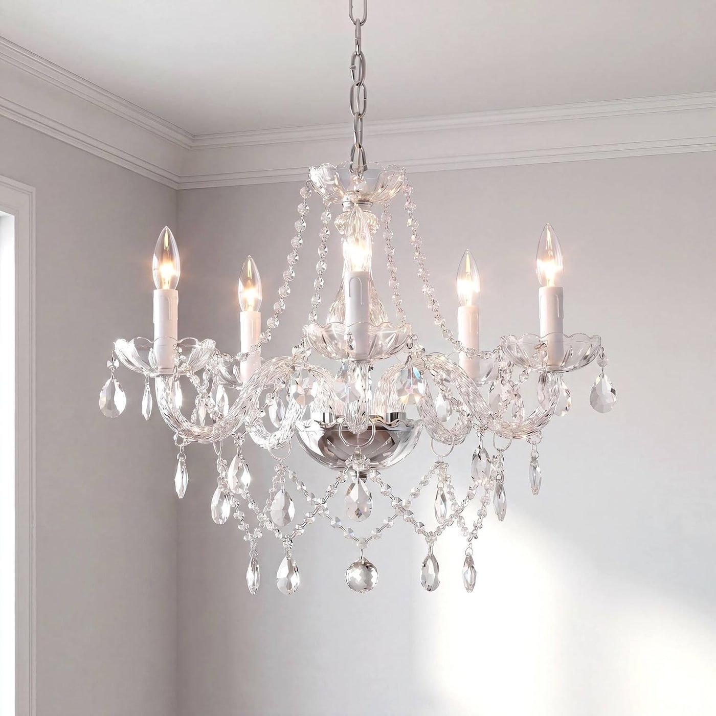 K9 Crystal Glass 5-Light Pendant Chandelier - Photo 3