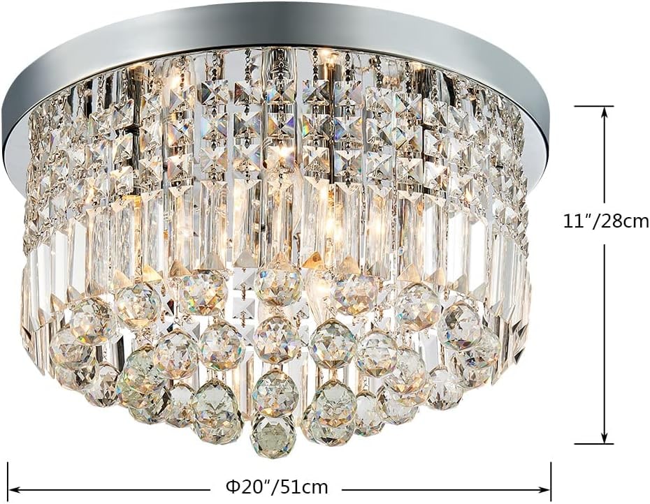 K9 Crystal Raindrop Flush Mount Chandelier - Photo 3