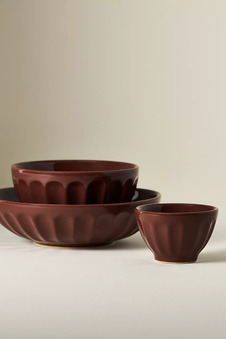 Amelie Latte Stoneware Pasta Bowls, Set of Four - Photo 4