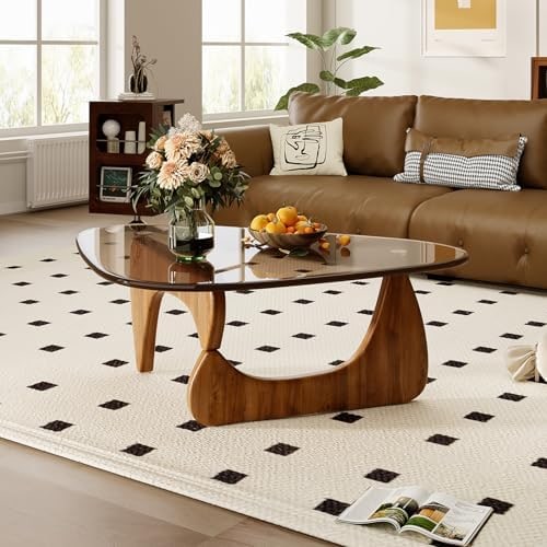 Mid-Century Modern Glass Top Coffee Table - Photo 3