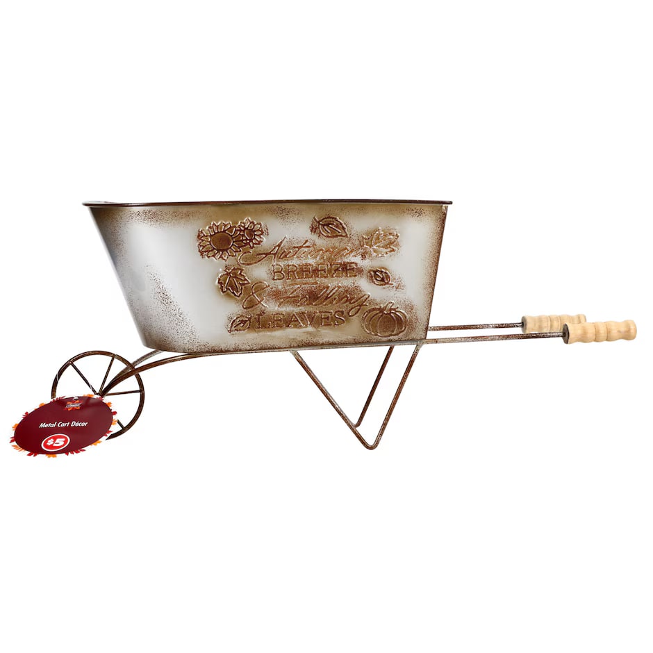 Mini Metal Shopping Cart Decor - Photo 2