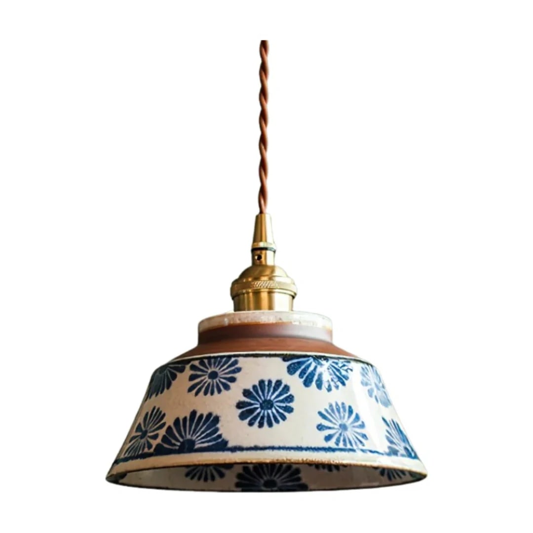 Orin Hand-Painted Ceramic Pendant Light - Photo 2