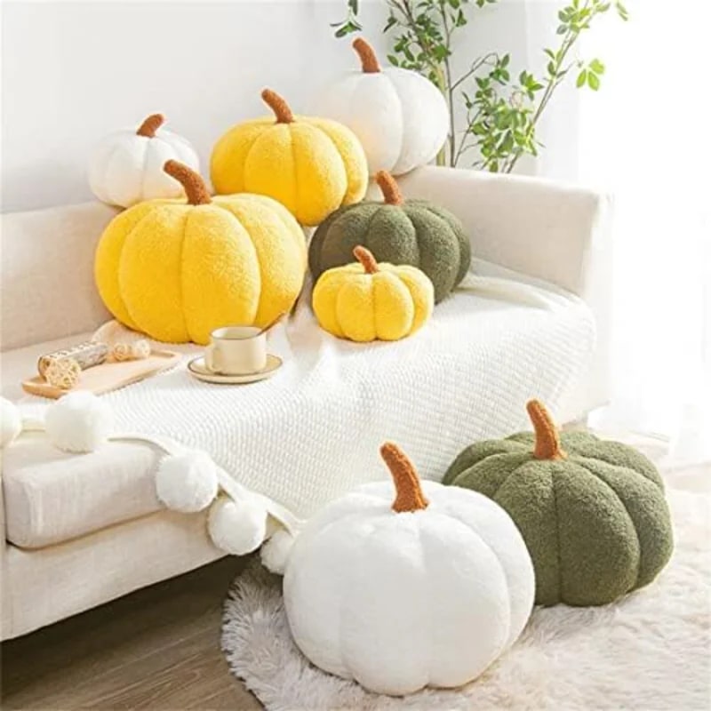 Plush Pumpkin Shaped Throw Pillow - Photo 2