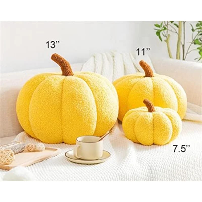 Plush Pumpkin Shaped Throw Pillow - Photo 3