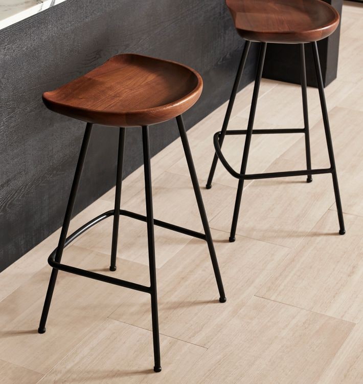 Randle Tractor Counter Stool with Metal Legs - Photo 2