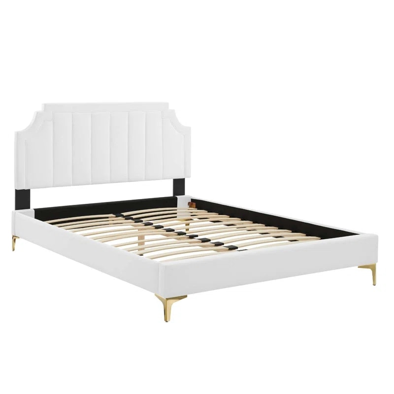 Sienna Performance Velvet Platform Bed - Photo 2
